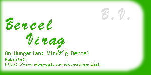 bercel virag business card